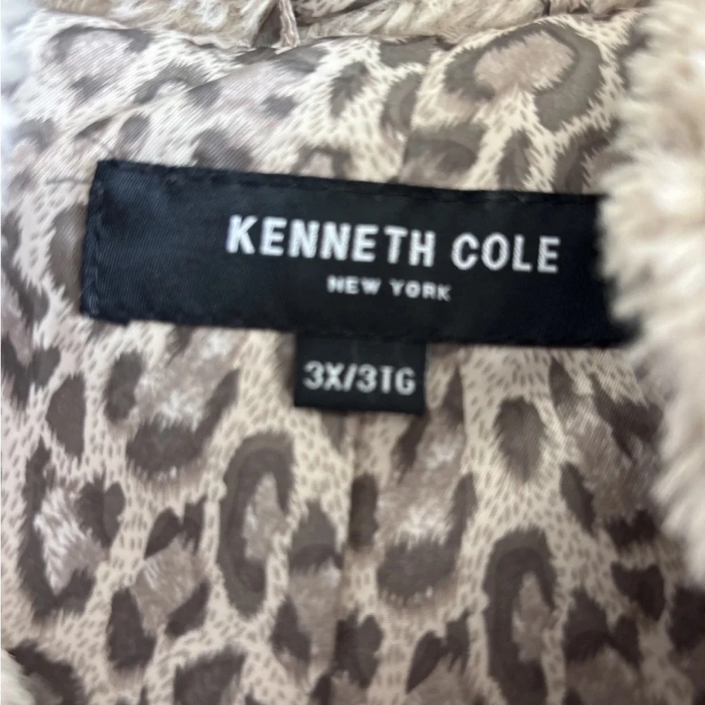 NWT Kenneth Cole Beige Teddy Jacket size 1X - Picture 10 of 11